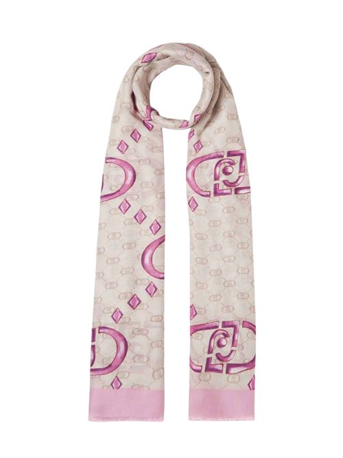 Stola rosa con logo Liu Jo | 2A5029T0300.X0661